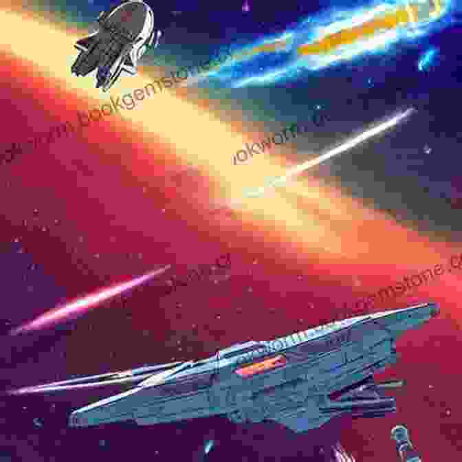 A Fierce Space Battle Between Two Fleets Of Starships In Mage King Imperium Galactic. Mage King (Imperium Galactic 1)