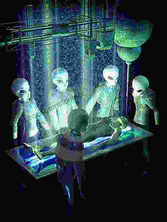 A Group Of Humans Are Being Examined By Alien Beings In A Dimly Lit Room. Hanna And The Hitman: A SciFi Alien Romance (Alien Abduction 8)