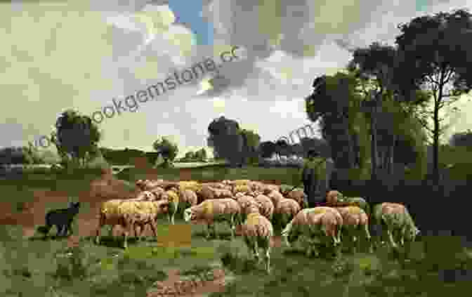 A Landscape With A Shepherd And His Flock Benjamin Williams Leader: 75+ British Paintings