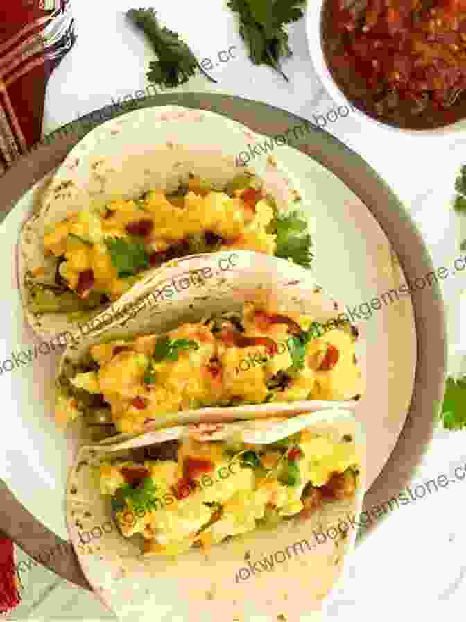 A Plate Of Breakfast Tacos With Black Beans, Corn, Eggs, And Cheese Austin Breakfast Tacos Recipe: Delicious Austin Breakfast Tacos Recipes That You Ll Love: Austin Breakfast Tacos Recipe For Every Occasion