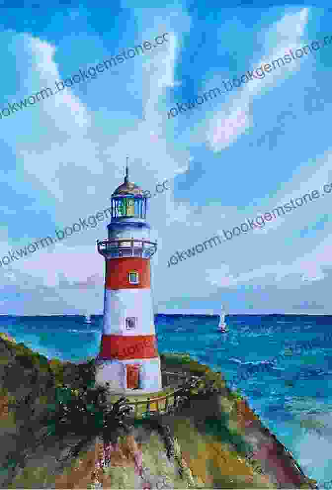 A Watercolour Painting Of A Seascape With A Lighthouse David Bellamy S Skies Light And Atmosphere In Watercolour