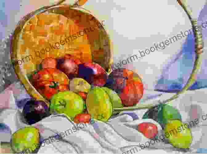A Watercolour Painting Of A Still Life With Flowers And Fruit David Bellamy S Skies Light And Atmosphere In Watercolour