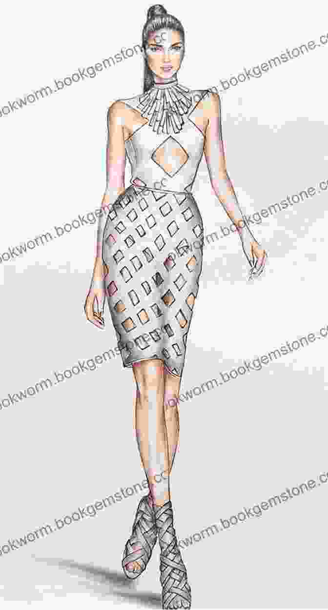 A Woman Sketching Out A Fashion Design. DIY Couture: Create Your Own Fashion Collection