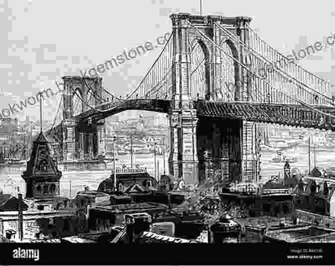 An Engraving Of The Brooklyn Bridge From Dover Pictorial Archive Food And Drink: A Pictorial Archive From 19th Century Sources (Dover Pictorial Archive)