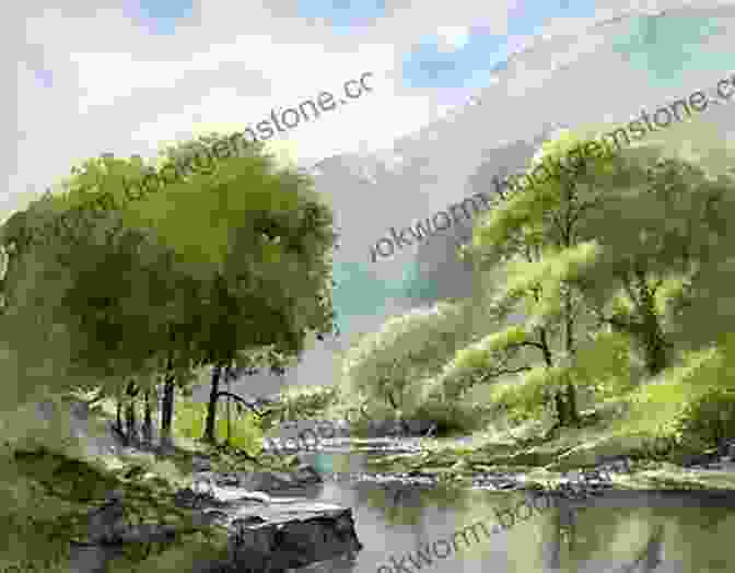 David Bellamy's Watercolor Painting Of A Vibrant Spring Landscape, With Blooming Flowers, Lush Trees, And A Tranquil Stream. David Bellamy S Landscapes Through The Seasons In Watercolour