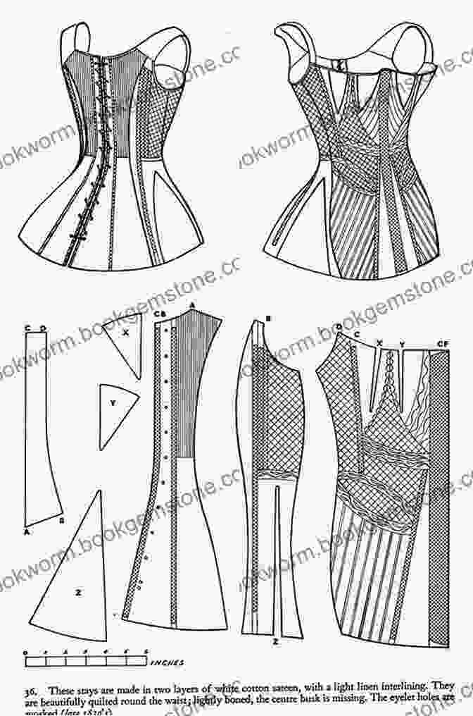 Diagram Illustrating The Steps Involved In Drafting A Corset Pattern Corset Cutting And Making Marion McNealy