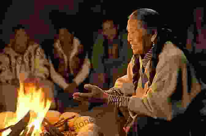 Native American Elder Sharing Stories And Teachings With A Group Of Attentive Listeners My Life Among The Indians (Illustrated)
